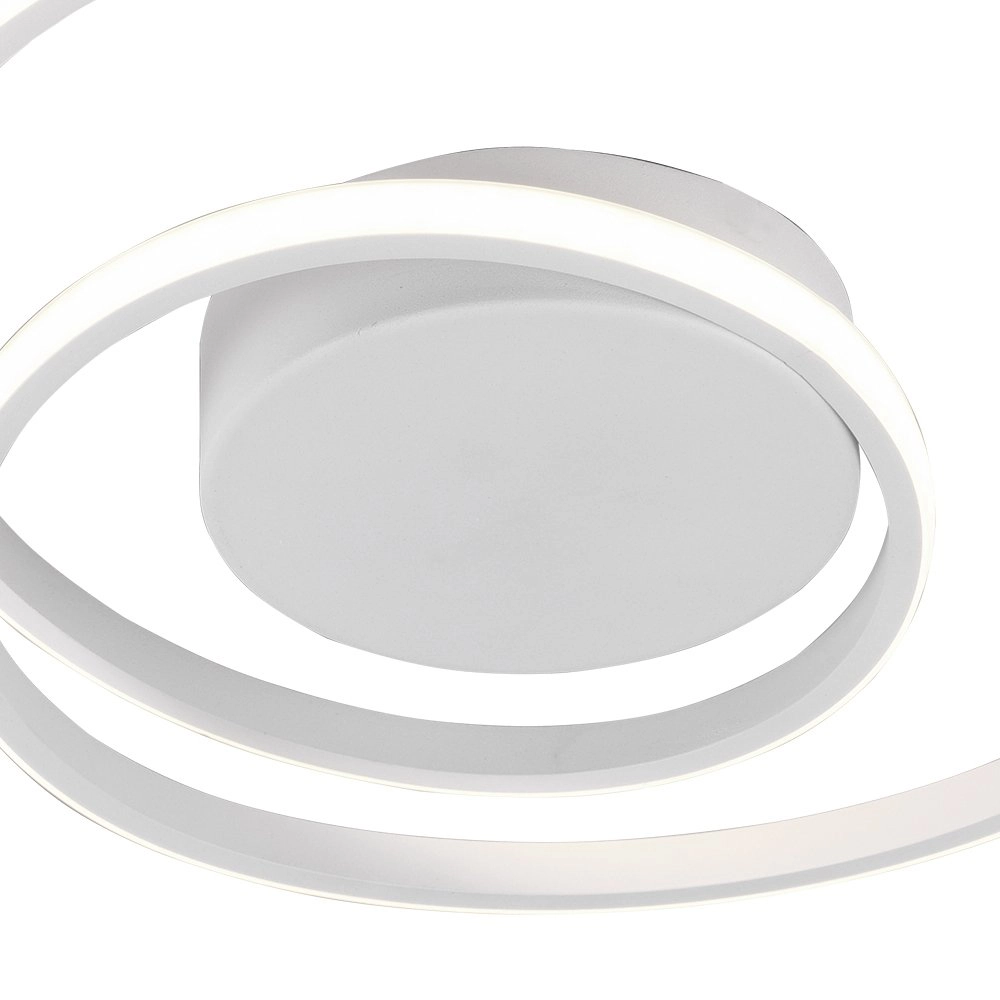 Moderne plafonnière Zibal Ø 39cm wit Trio 4017807442113