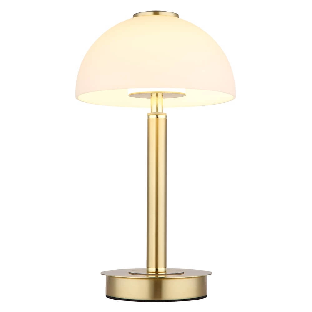 Tafellamp Uldin goud met wit glas Globo 9007371465729
