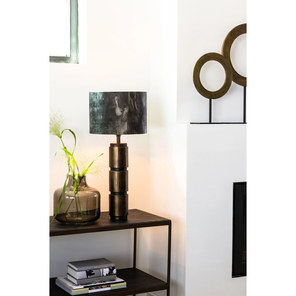 Tafellamp Merel messing mat Ø 25cm Light & Living 8717807314231