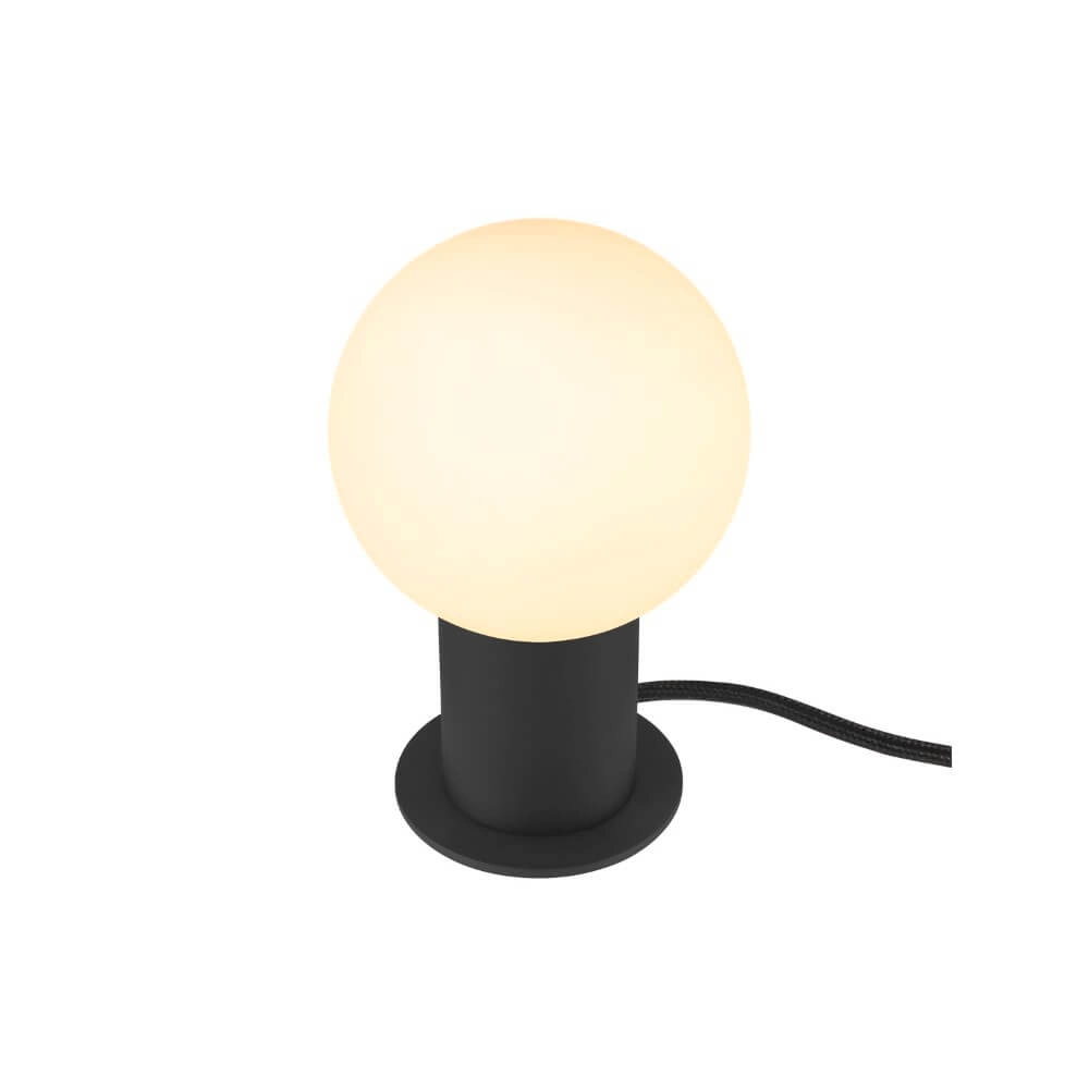 Bol tafellamp Varyt zwart - Ø 12cm
