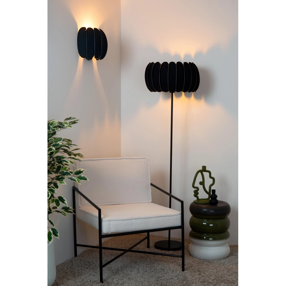 Wandlamp Spencer zwart Lucide 5411212343666