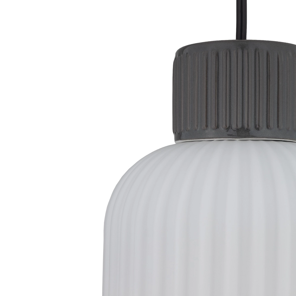 Hanglamp Aurora grijs Ø 14cm Lyora 5903139119696