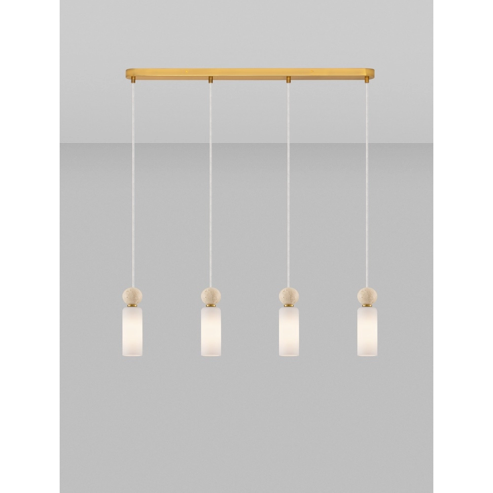 Hanglamp Filomena 4-lichts goud Lyora 5212017483508