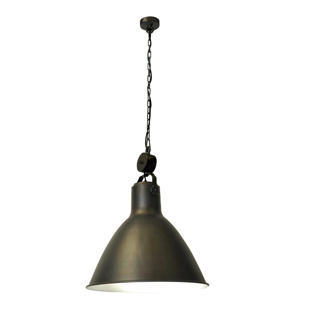 Landelijke industrie hanglamp Industria 58 Block antraciet koper Masterlight 8718121232966