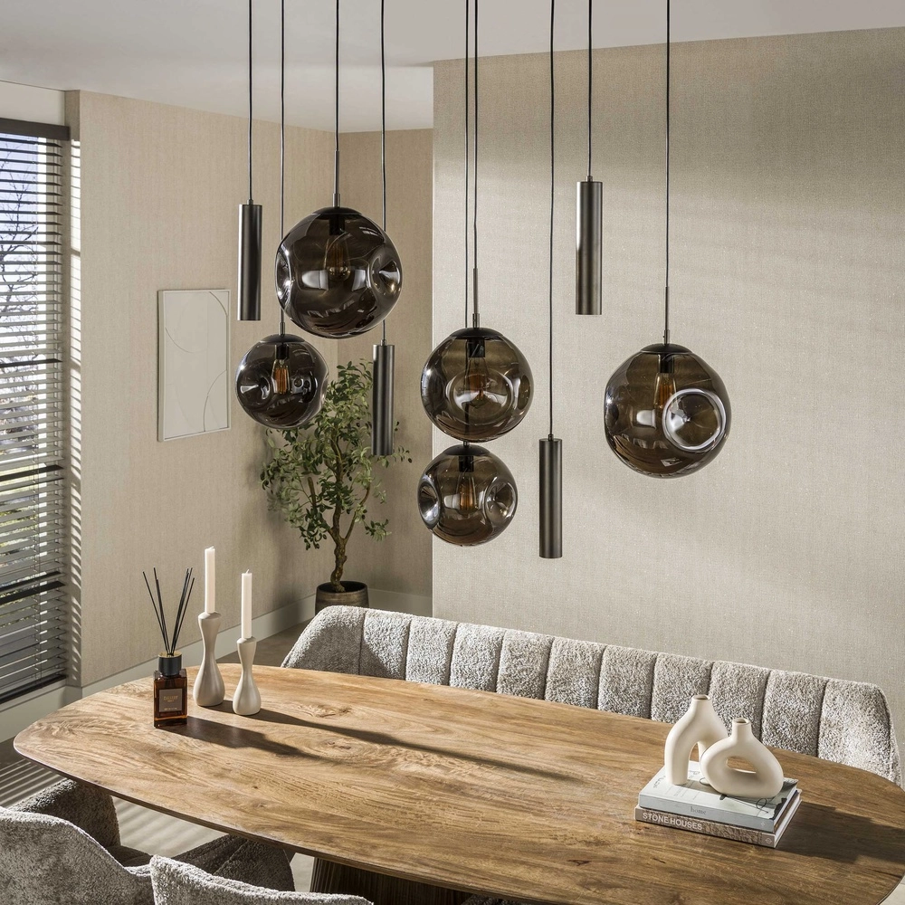 Eettafel hanglamp Stellar 5x E27 + 4x GU10 Lyora 8716803511712