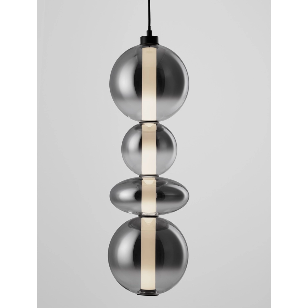 Hanglamp Bally smoke glas 62cm Lyora 5212017449177