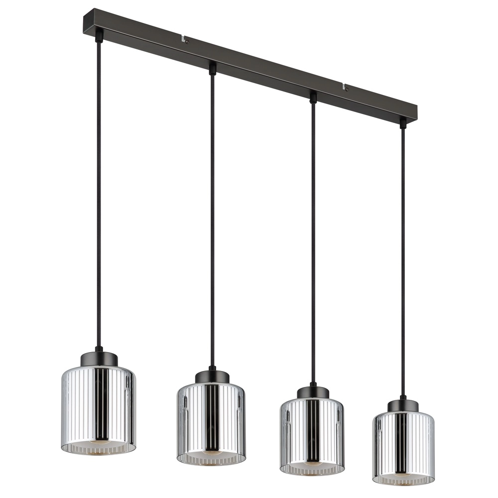 Design hanglamp Felicia gunmetal 4-lichts Globo 9007371525966