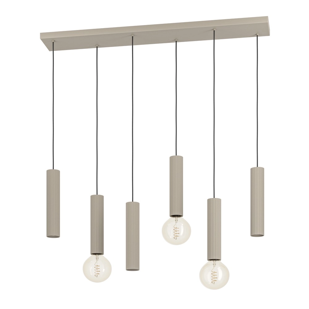 Design hanglamp Fariolo 6-lichts zand bruin recht Eglo 9008606391646