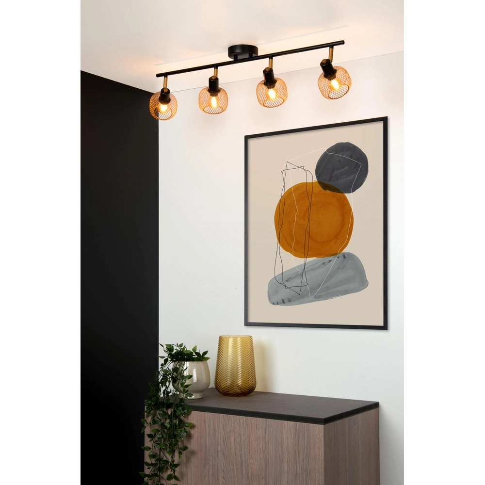 Plafondlampje Maren 4-lichts goud Lucide 5411212771100