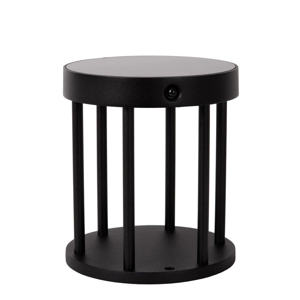 Solar sokkellamp Jackson 18cm zwart