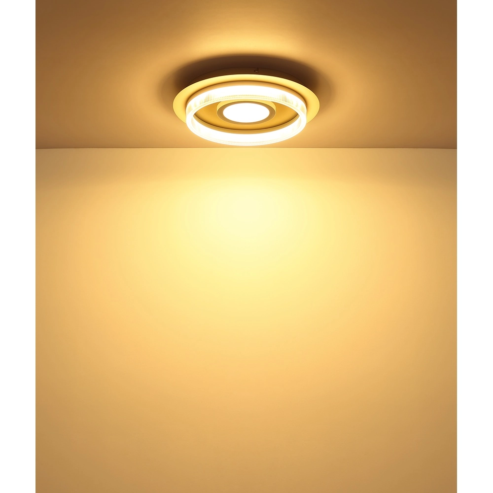 Moderne plafondlamp Zara zand bruin Ø 40cm Globo 9007371570065