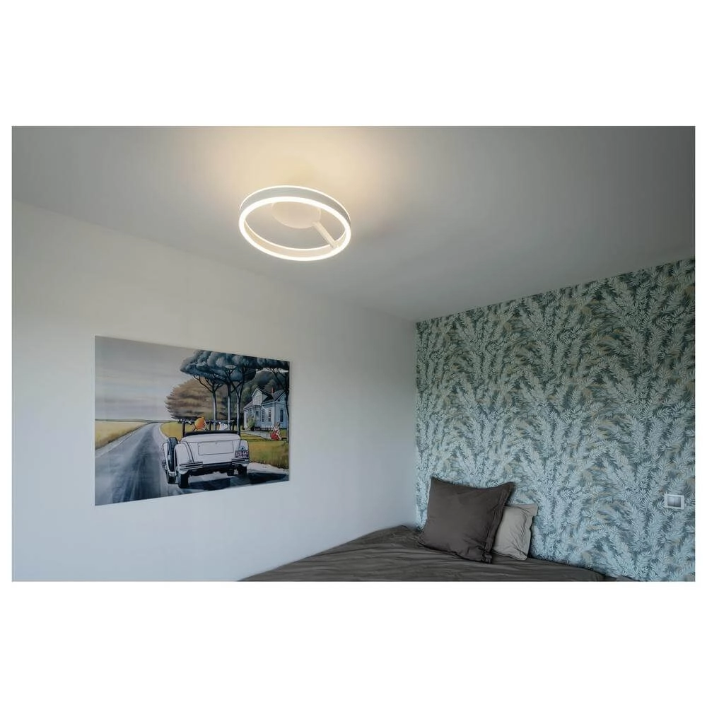 Strakke plafondlamp One 40 wit Ø 40cm SLV 4024163298537