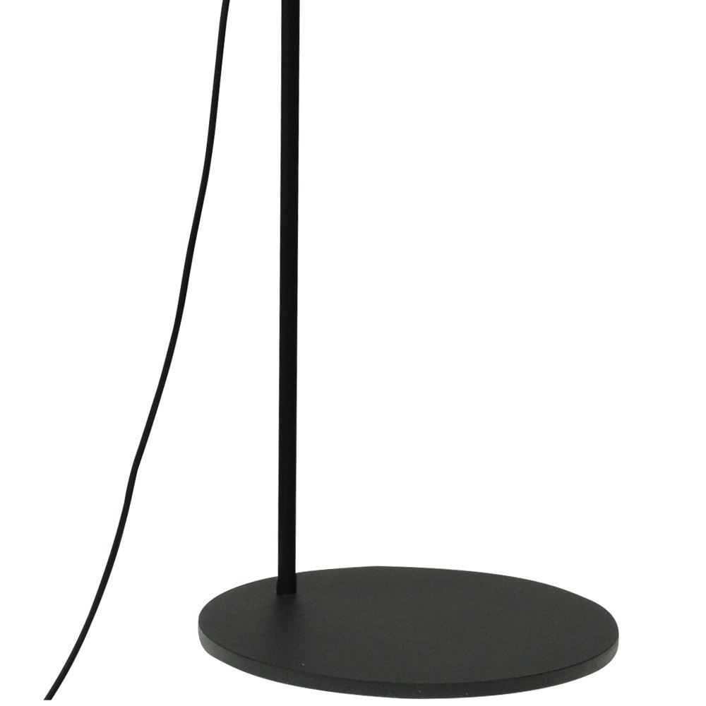 Zwarte vloerlamp Bounty verstelbaar met cilindrisch glas Masterlight 8718121248394