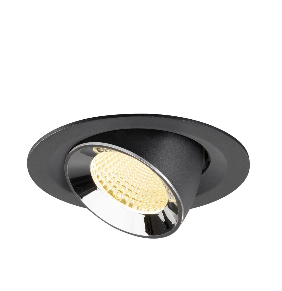 Inbouwspot Numinos Gimble M zwart/chroom 3000K - 40gr SLV 4024163311908