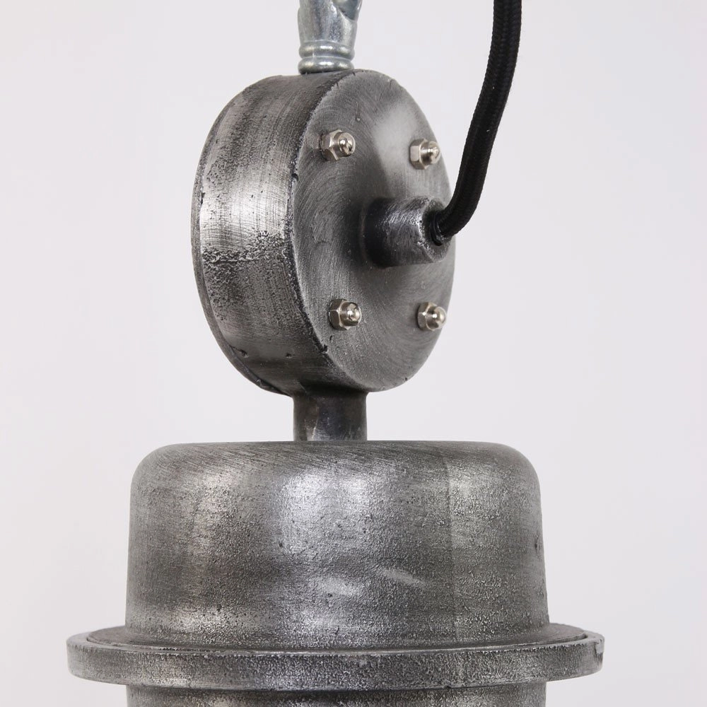 Hanglamp Bikkel zwart met metaalgrijs Steinhauer 8712746100068