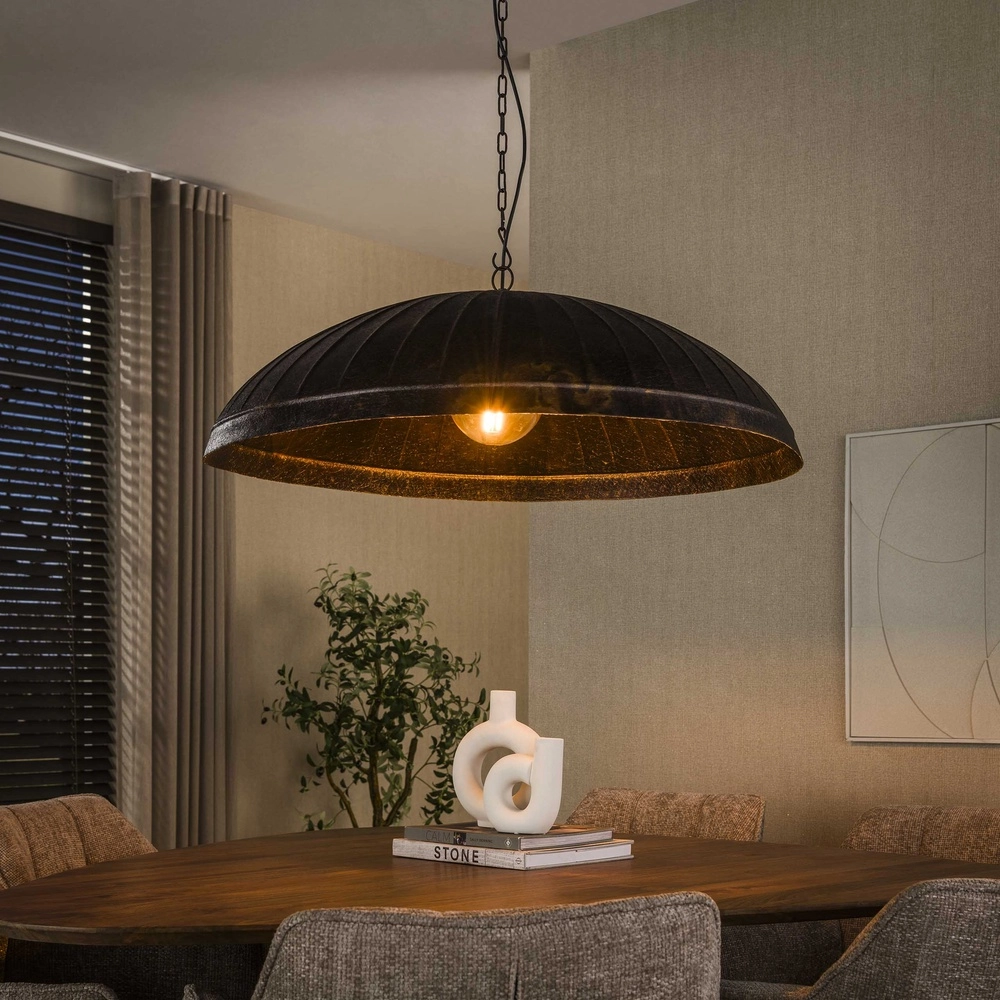 Industriële kantoor lamp Guard Ø 90cm - smoked bruin