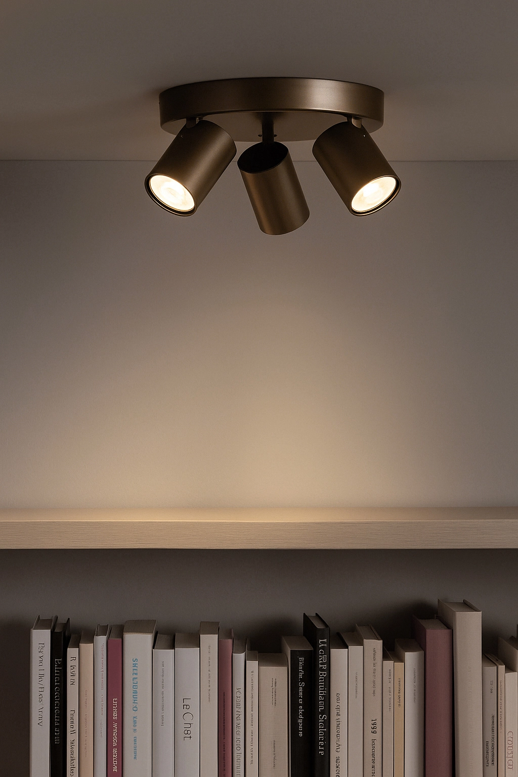 Plafondlamp Moon 3 rond brons Lyora 5053423311852