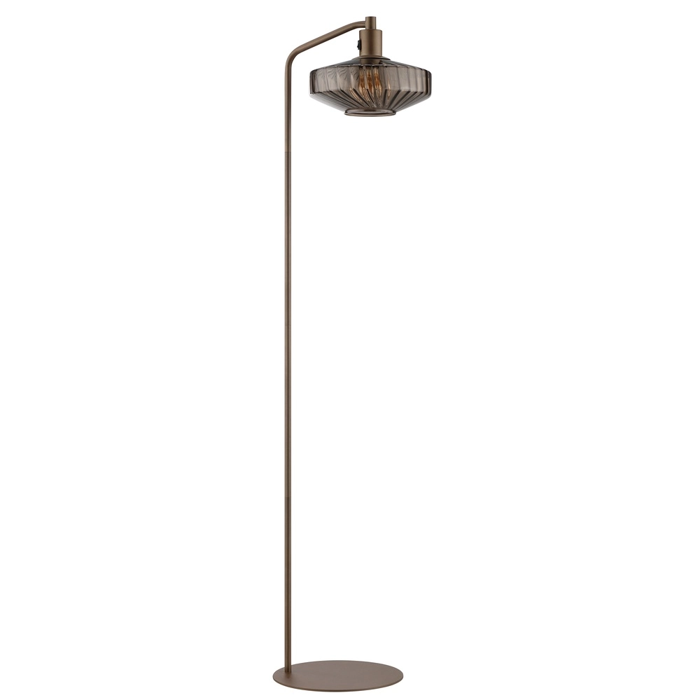 Unieke vloerlamp Lyn koffie bruin Brilliant 4004353476983