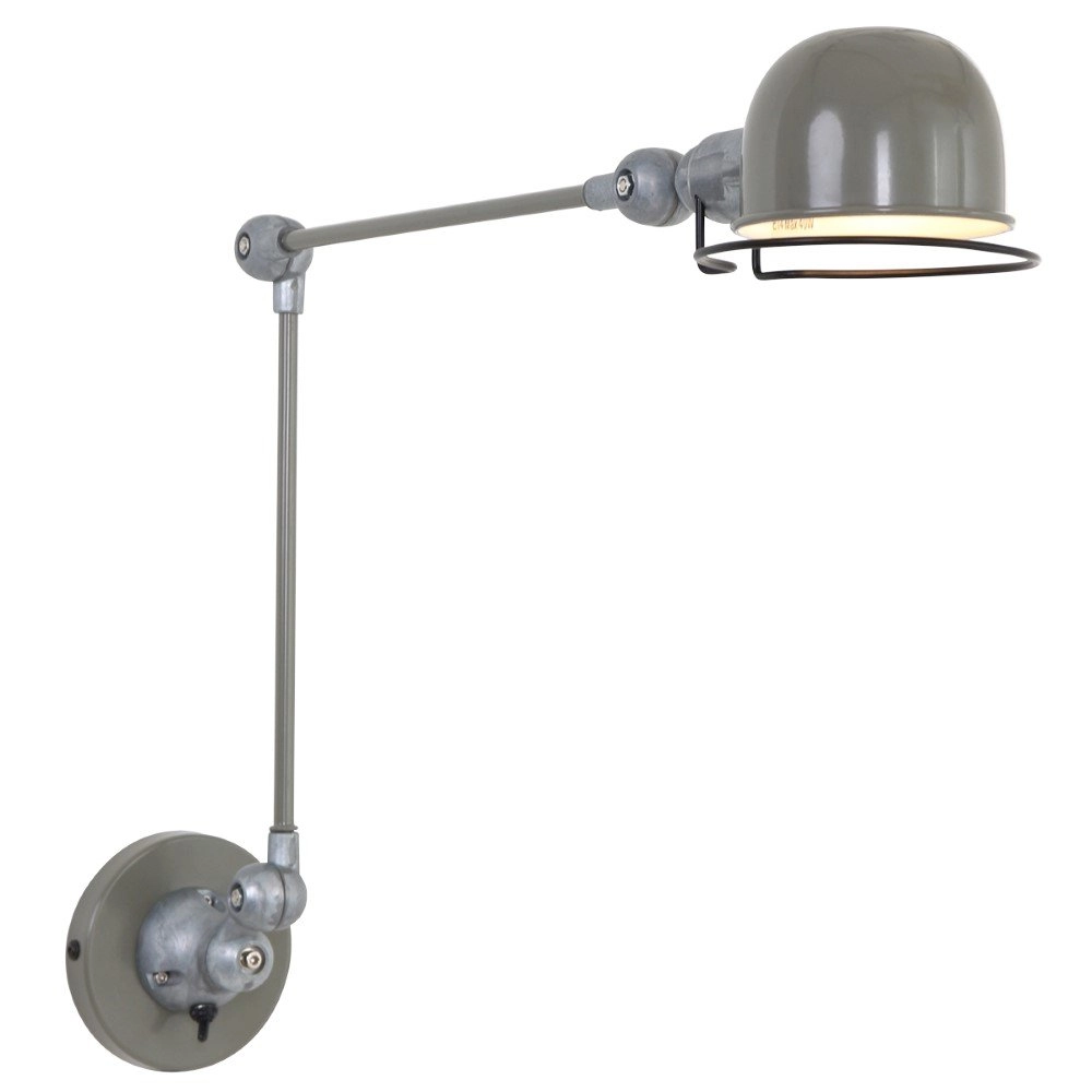 Retro leeslamp Davin 82cm retro groen
