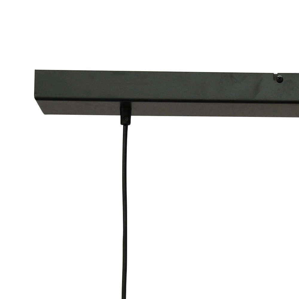 Zwarte hanglamp eetkamer Bounty 5-lichts cilindrisch glas Masterlight 8718121248486