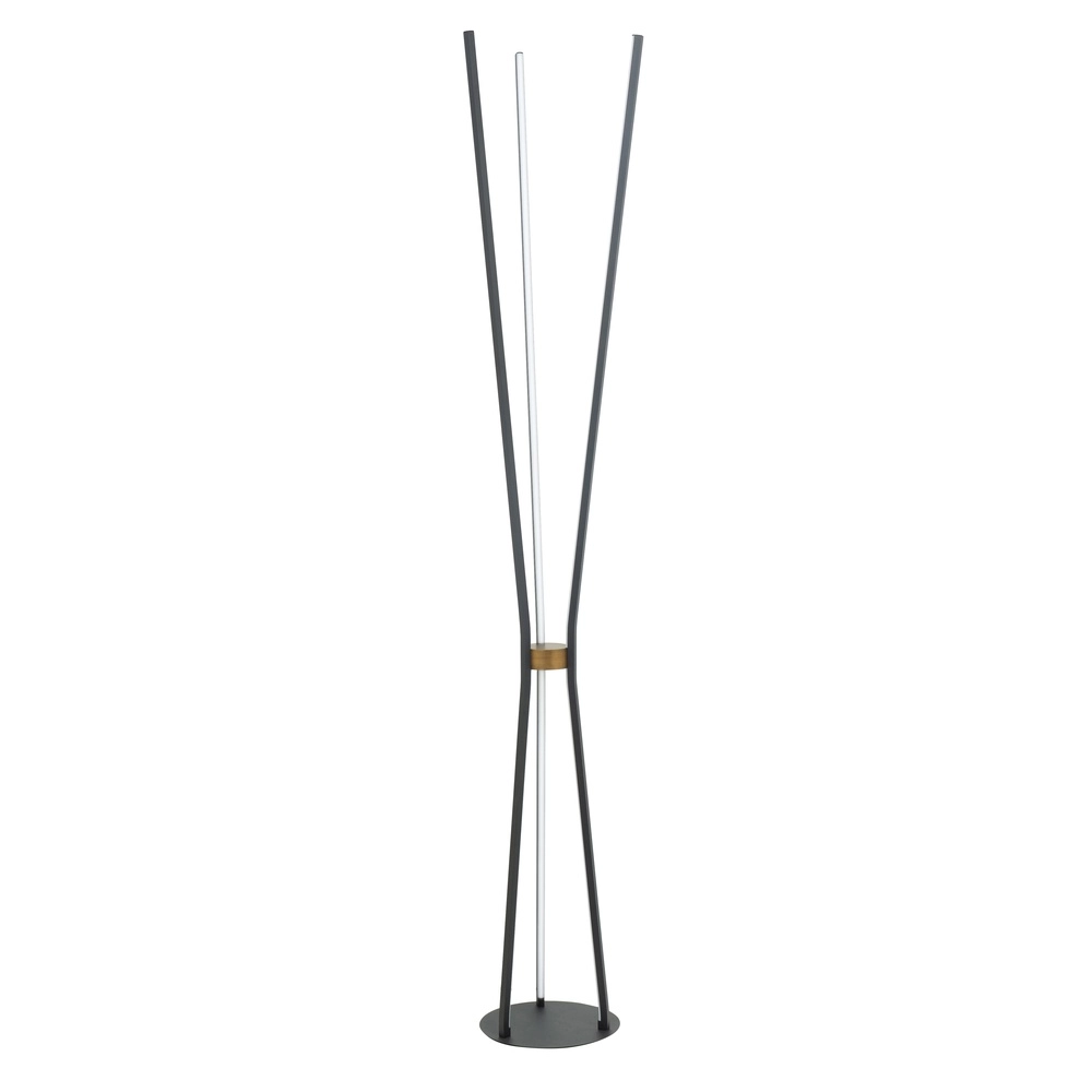 Vloerlamp Forli zwart 165cm