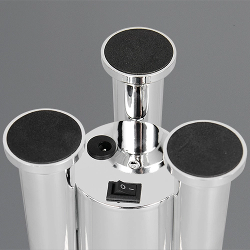 Tafellamp Apollo raket titanium grijs Trio 4017807681208