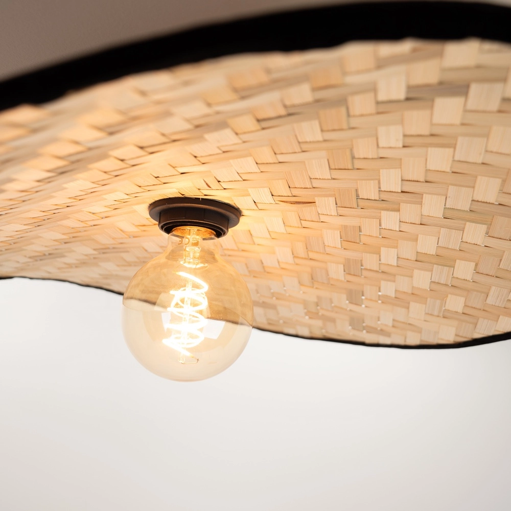 Rotan plafondlamp Marywell 52x34cm - E27 Eglo 9002759440435