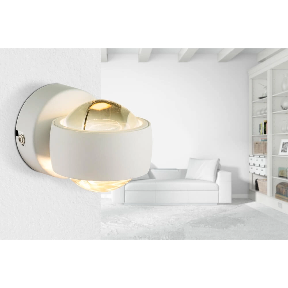 Witte wandlamp Randi design Globo 9007371340699