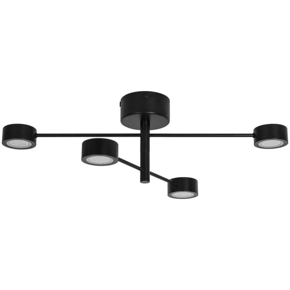 4-lichts plafondlamp Clyde design zwart Nordlux 5704924018442