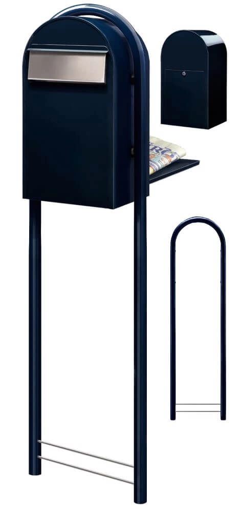 Brievenbus Grande B 5004 i Zwartblauw Bobi 6417237034298