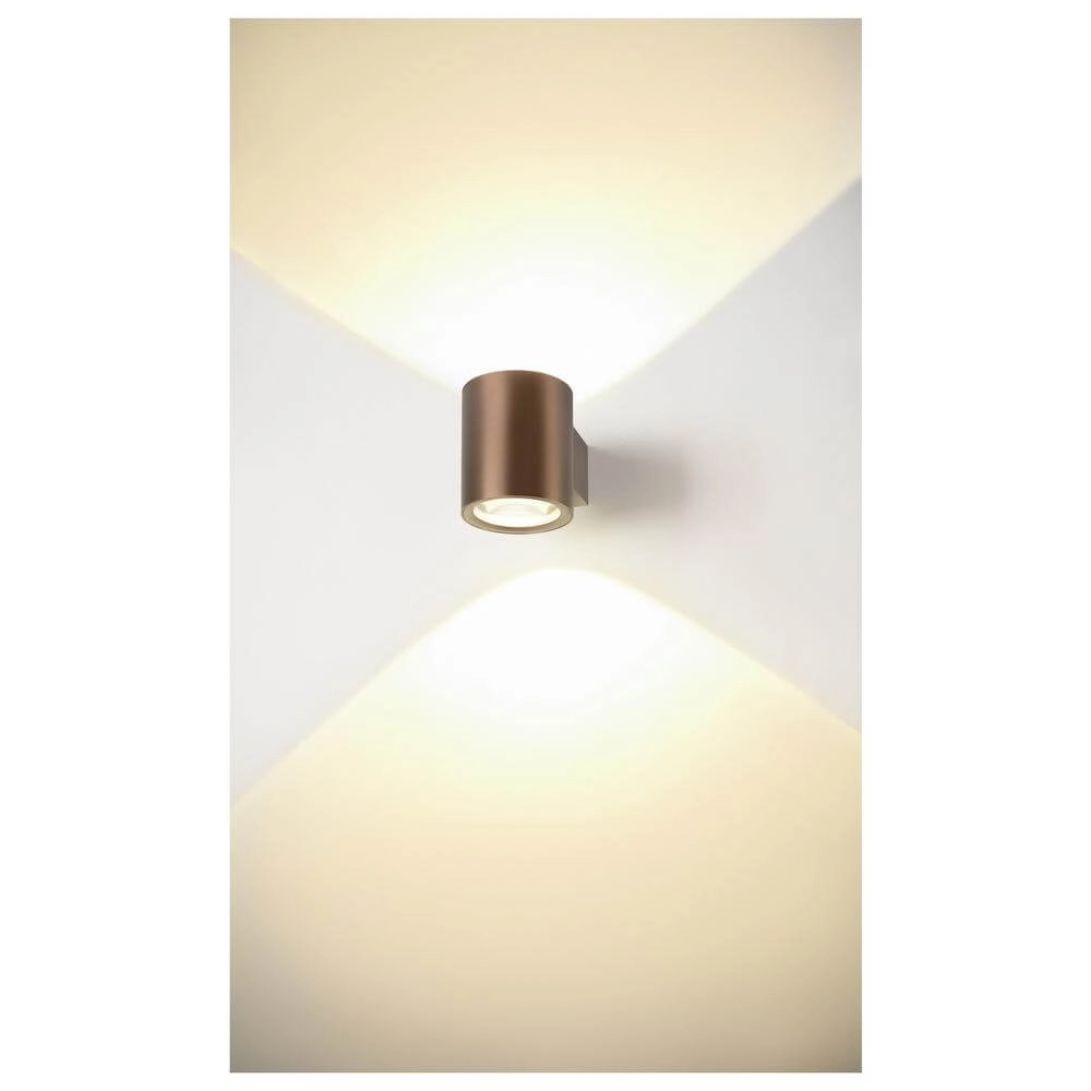 Opbouwspot Oculus koper up & down SLV 4024163297851