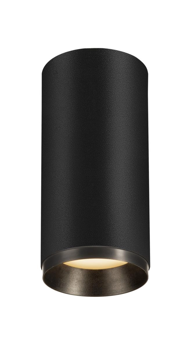 Opbouwspot Numinos M cilinder zwart 3000K - 60gr