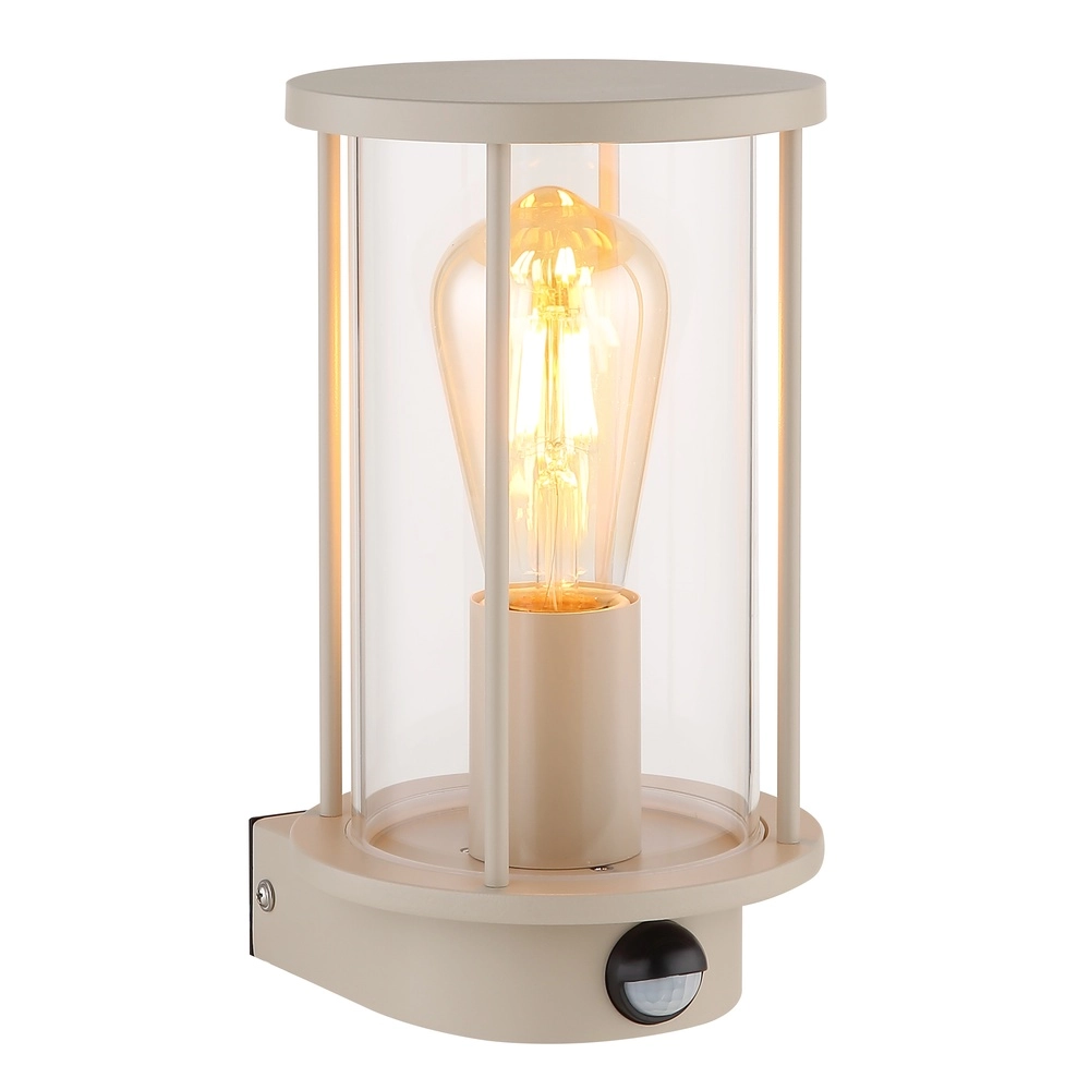 Buiten wandlamp Gracey met sensor zand bruin Globo 9007371593576
