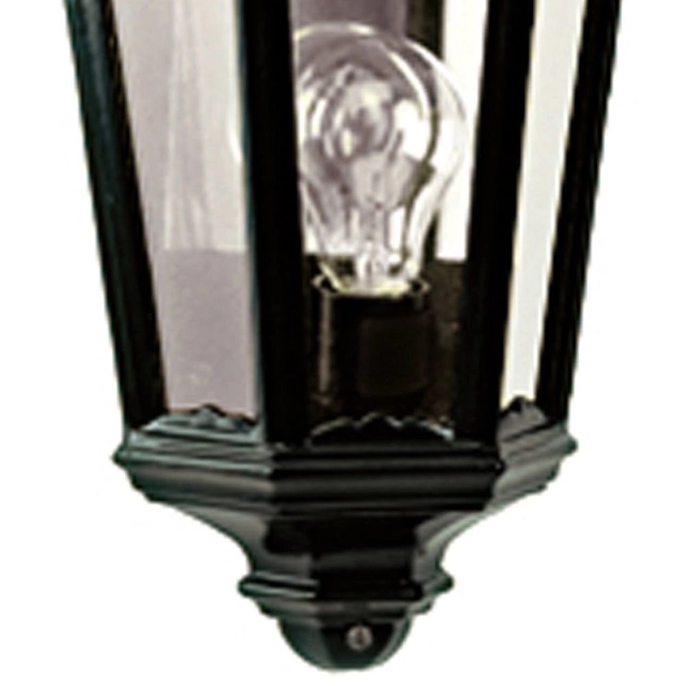 Klassieke vlakke buitenlamp Ancona zwart KS Verlichting 8714732513043