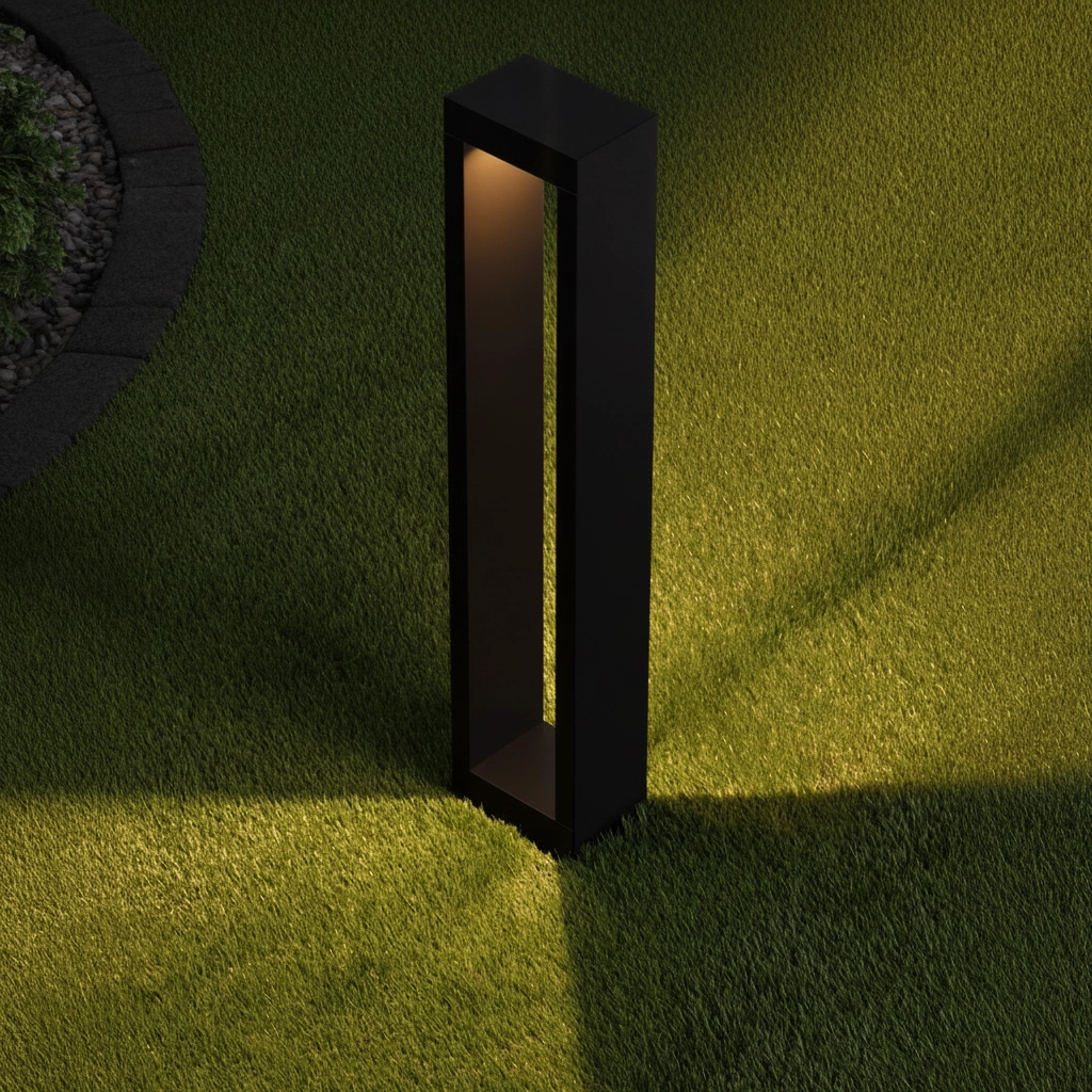 Zwarte tuinlamp Dolix 60cm - 2700K