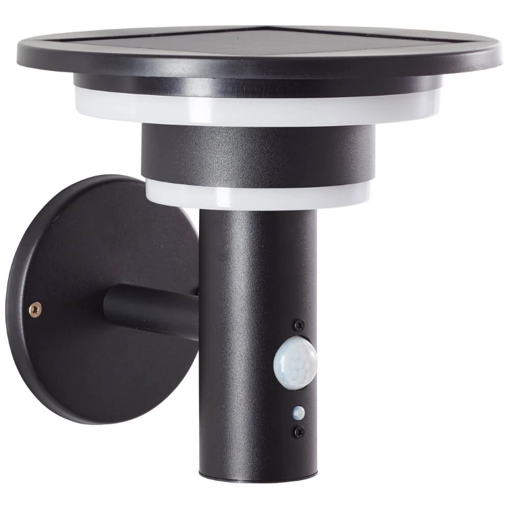 Zwarte wandlamp Garvina met sensor Brilliant 4004353437731