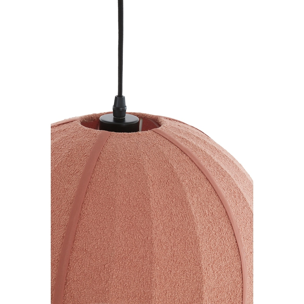 Bouclé hanglamp Zagori Ø 44cm - koraal Light & Living 8717807793098