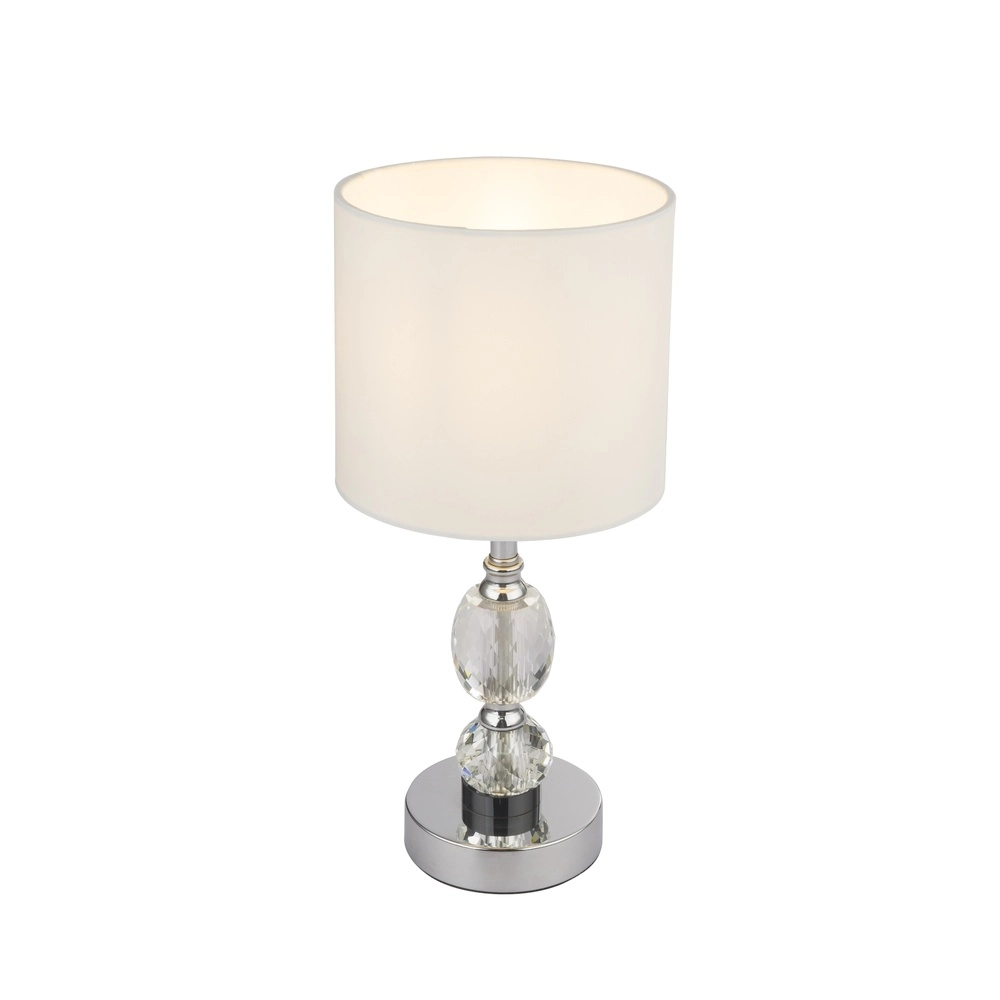 Klassieke schemerlamp Bronn chroom 34cm