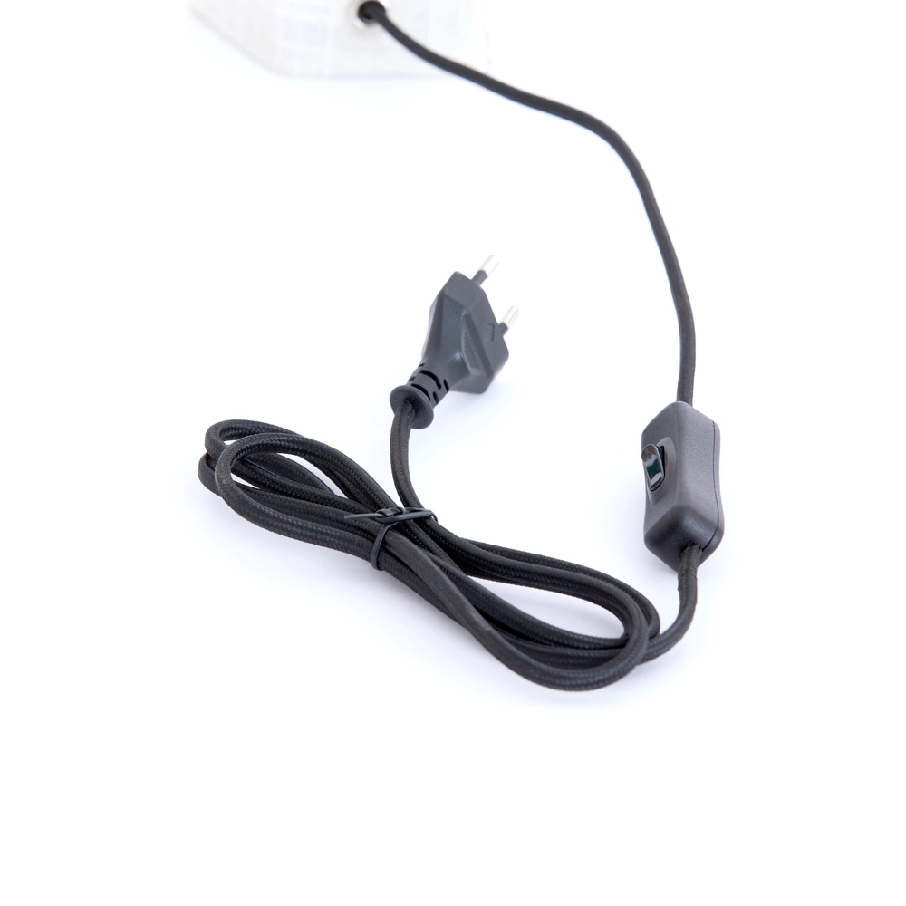 Schemerlamp Musaby organische vorm - wit linnen Light & Living 8717807784232