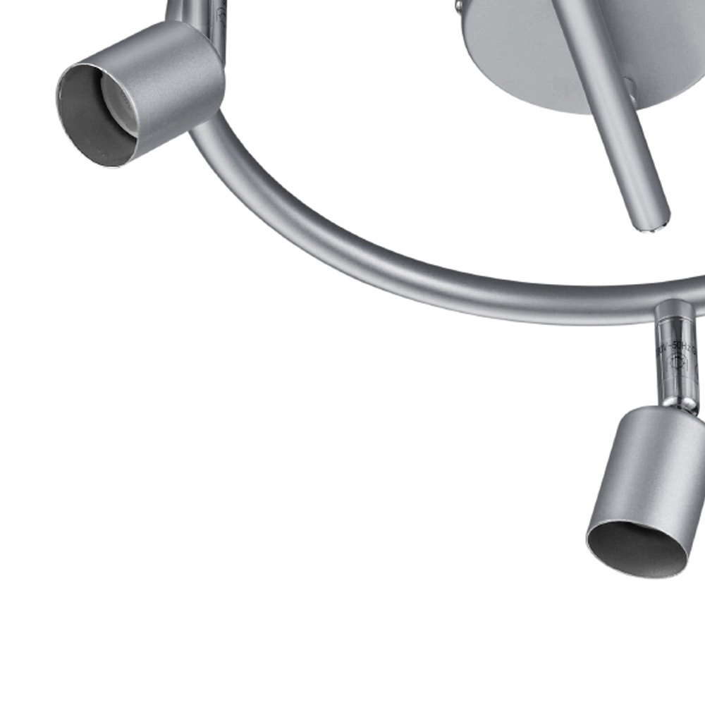 Plafondspots Paris GU10 3-lichts titaangrijs Trio 4017807350760