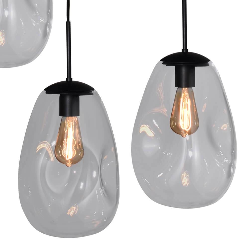 Hanglamp Lava 8x helder glas Ø 22,5cm Masterlight 8718121286297