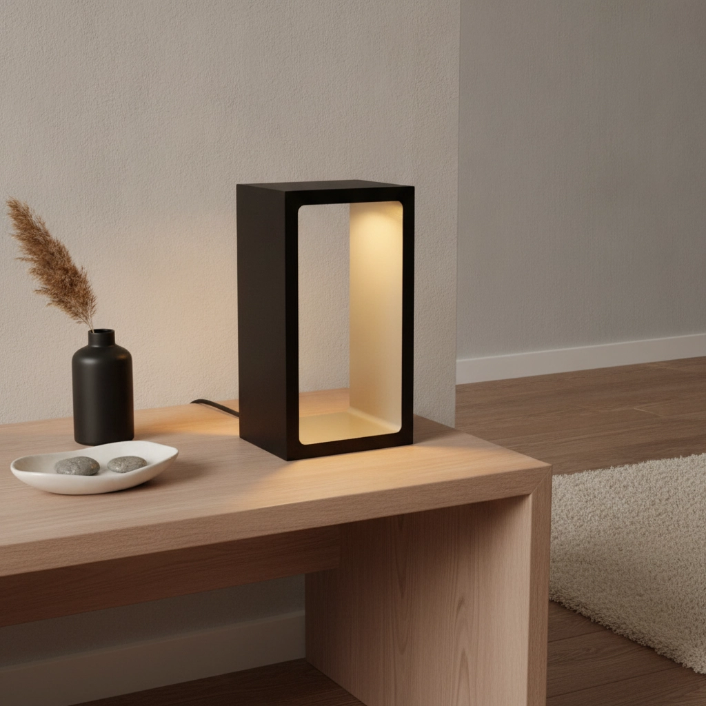 Design tafellamp Corridor zwart met goud