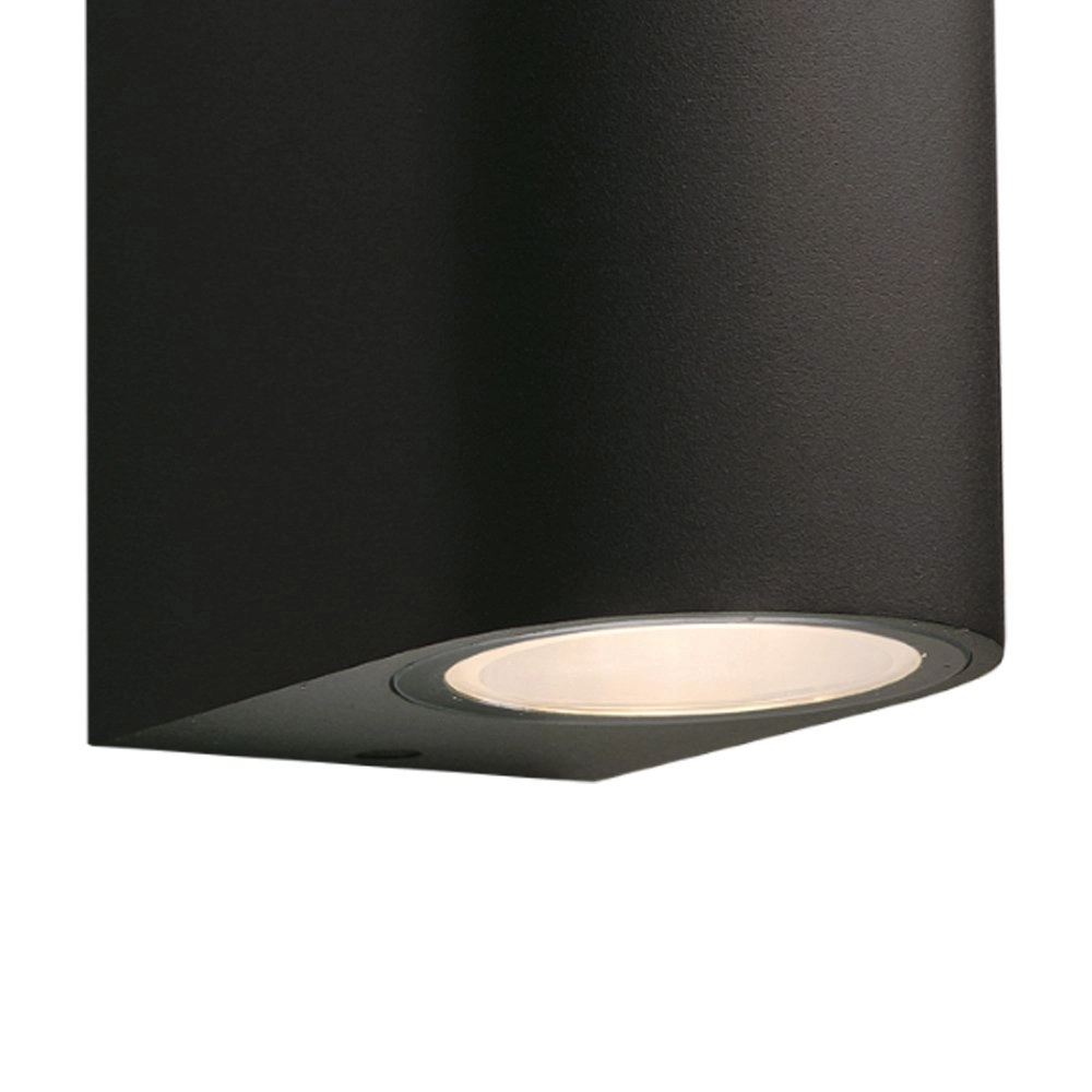 Muurlamp Gilvus 12v Down zwart GardenLights 5907800859027