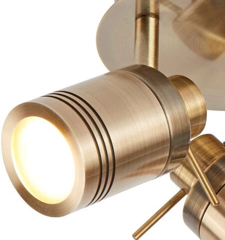 Antieke badkamer plafondspot Samson brons Searchlight 5053423096759