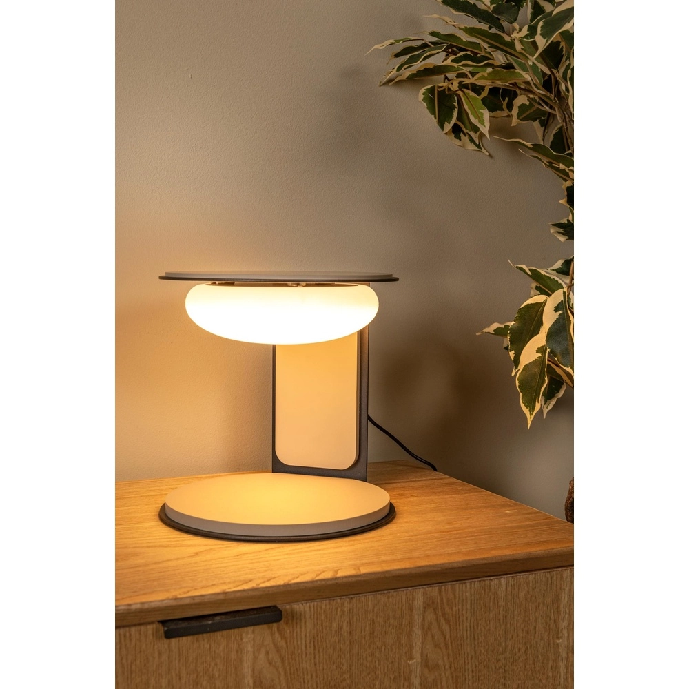 Design tafellamp Alinda Ø 20cm taupe Lucide 5411212771612