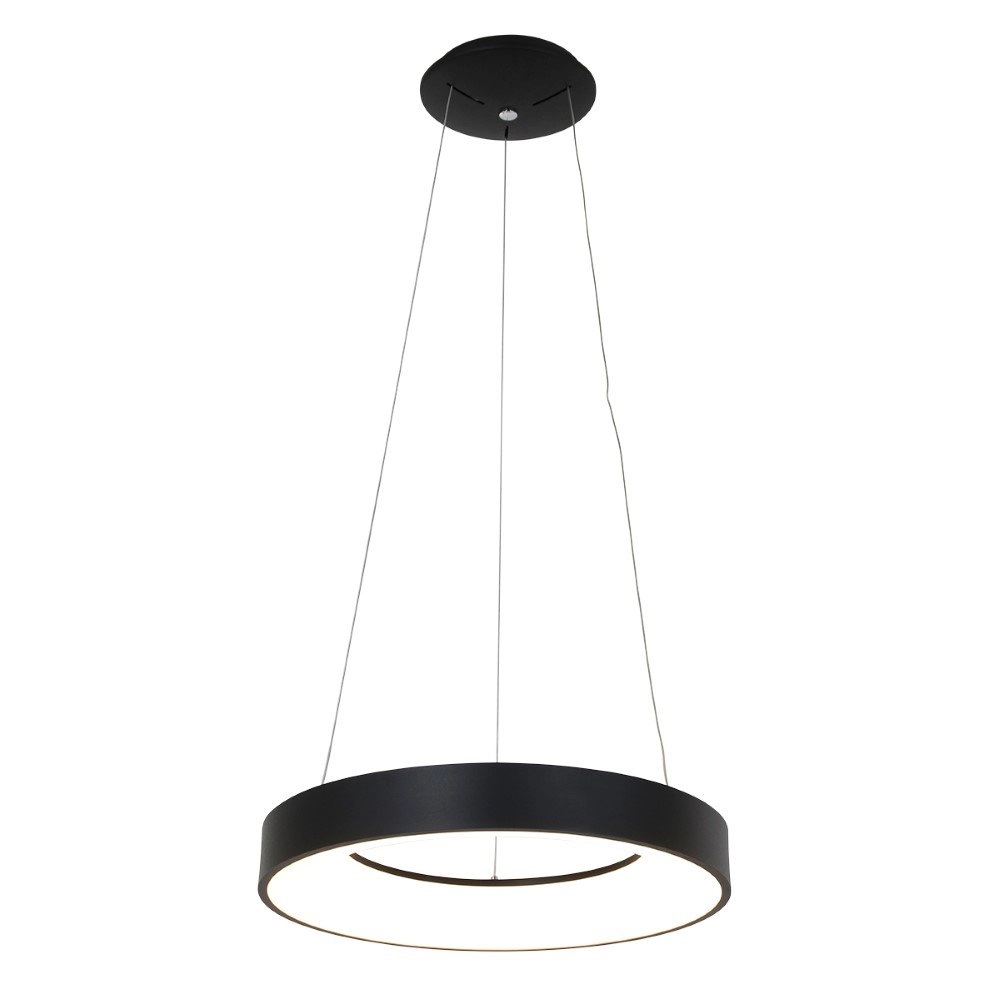 Led hanglamp Ringlede Ø 48cm zwart Steinhauer 8712746132847