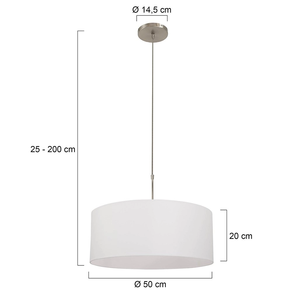 Witte hanglamp Stresa 50 Steinhauer 8712746118179
