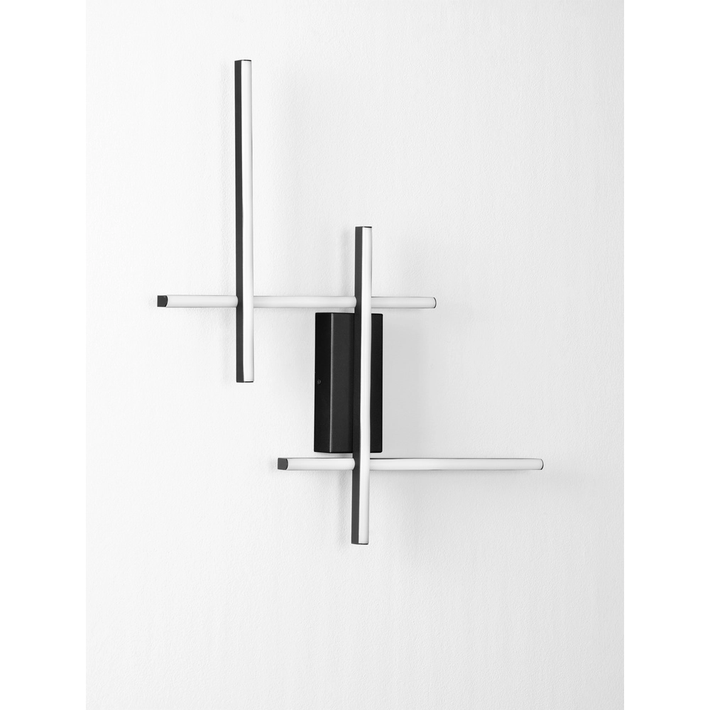 Wandlamp Apecho zwart Lyora 5212017468598