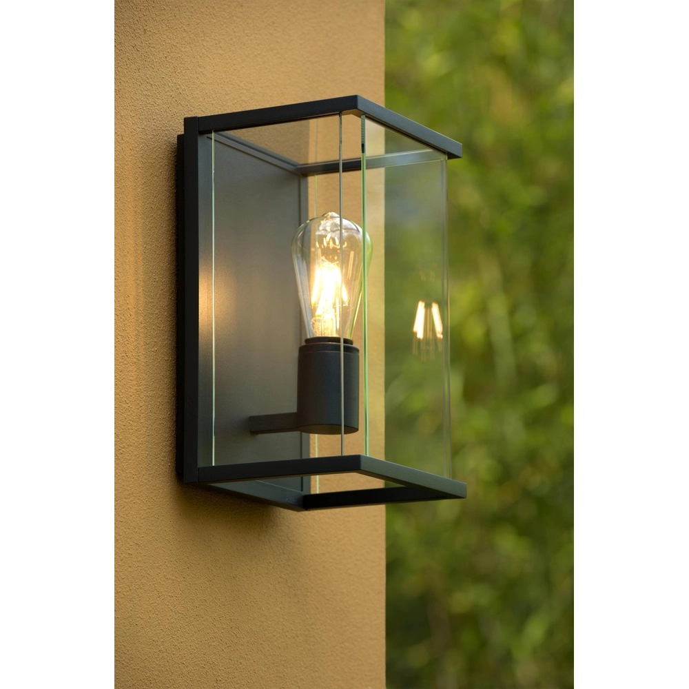 Strakke wandlamp Claire enkel antraciet Lucide 5411212271488