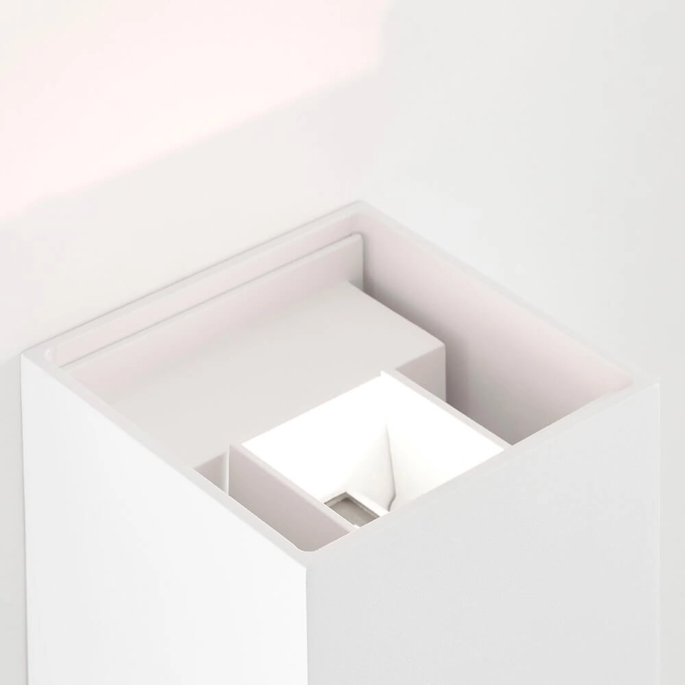 Wandlamp Isak 10 x 10cm wit Brilliant 4004353349270